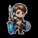 Little Warrior Sticker #1