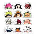 Anime Peek Stickers Pack of 12 Stickers