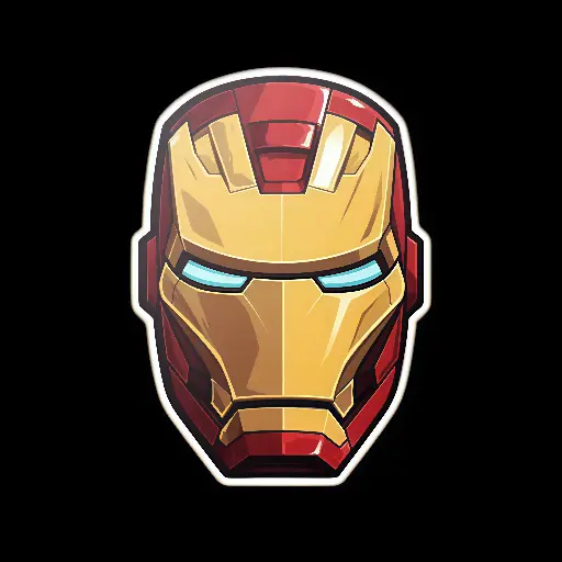Ironman Helmet Sticker