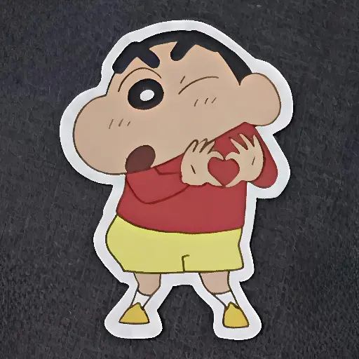 Shinchan Heart Sticker