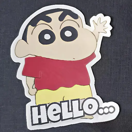 Shinchan Hello Sticker