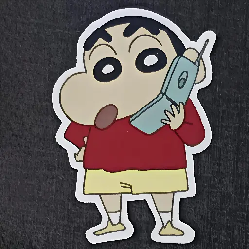 Shinchan Cellphone Sticker